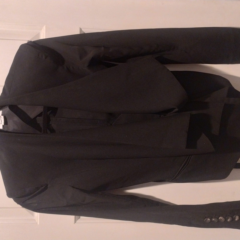 Theory Black Blazer with Button Details